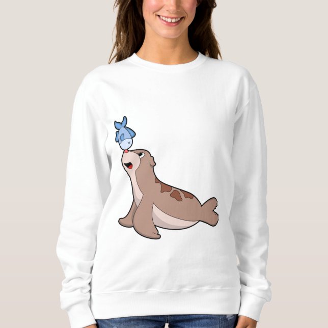 Sweatshirt Phoque avec poisson (2).PNG (Devant)
