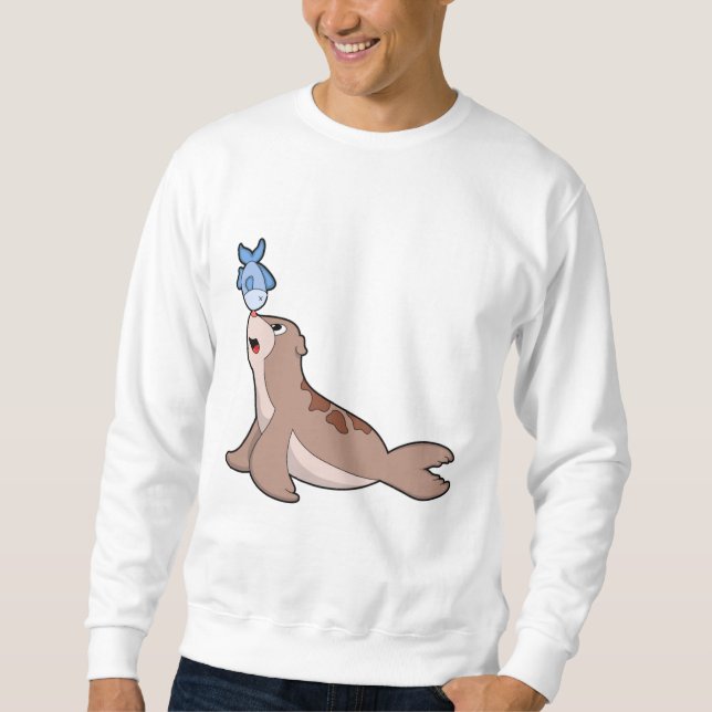 Sweatshirt Phoque avec poisson (2).PNG (Devant)