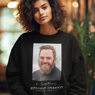 Sweatshirt Photo commémorative funéraire simple