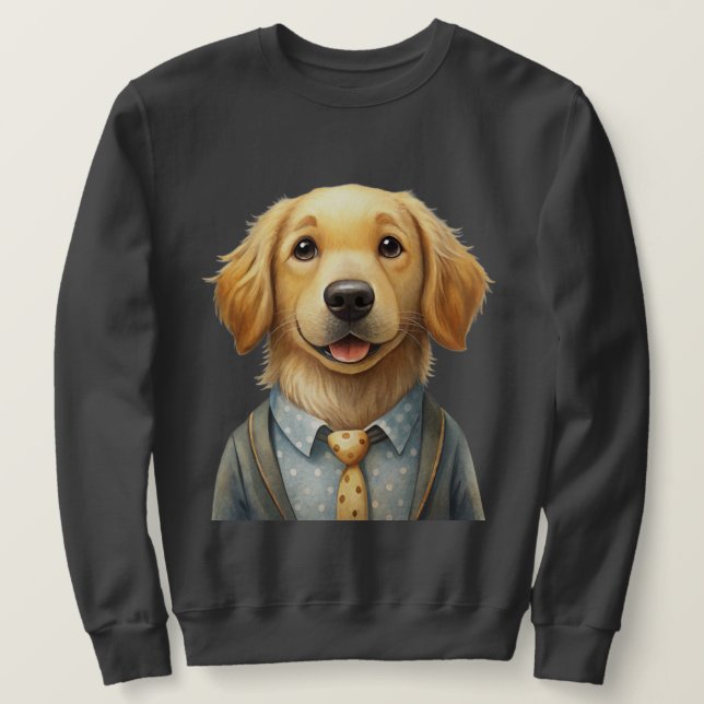 Sweatshirt photo de chien personnalisé - Conçu pou (Design devant)