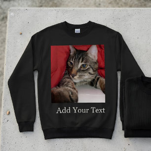 Sweatshirt Photo de compagnie personnalisée avec texte drôle 