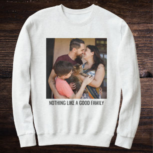 Sweatshirt Photo de famille de chat maman personnalisée en fr