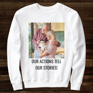 Sweatshirt Photo de famille de chat personnalisée Maman chat 