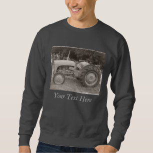 Sweatshirt photo du vieux tracteur de masse gris