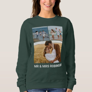 Sweatshirt Photo et nom personnalisés de l'université Femmes 