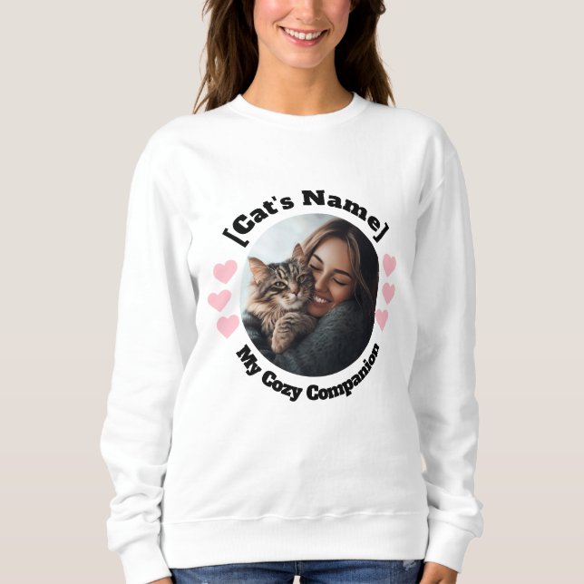 Sweatshirt Photo et nom personnalisés pour les Amoureux de le (Devant)