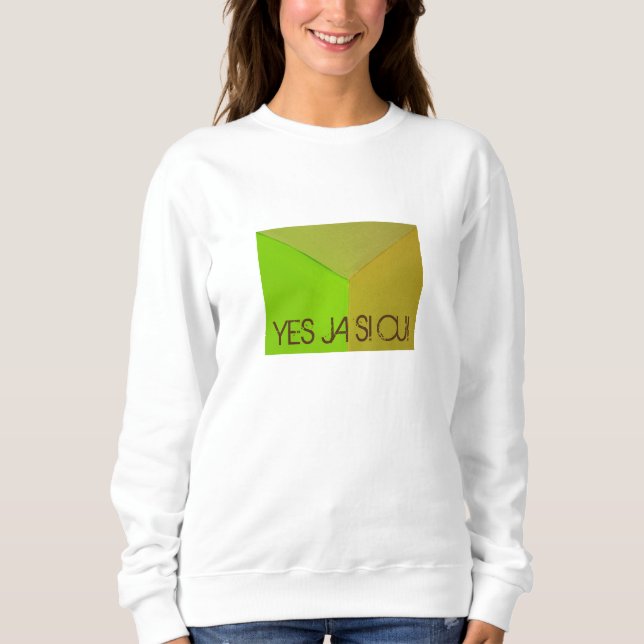 Sweatshirt Photo géométrique moderne de Configurative avec (Devant)