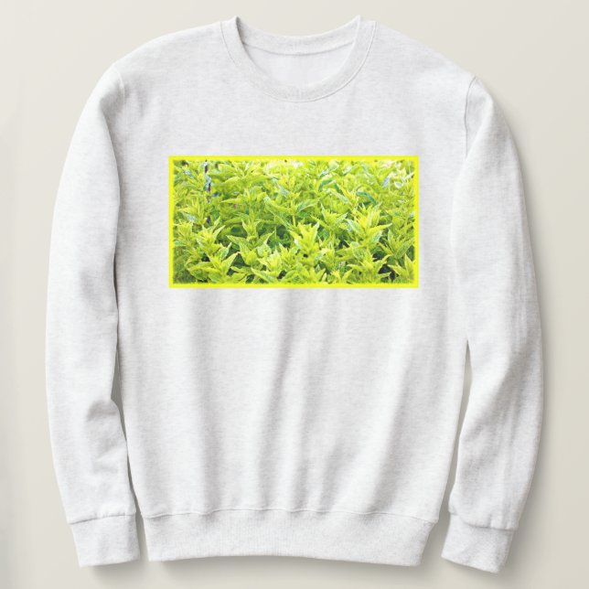 Sweatshirt Photo "Mint Plantes". Commandez dès maintenant  (Design devant)