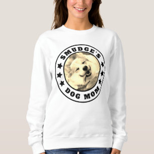 Sweatshirt Photo personnalisée de maman de chien et nom