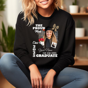 Sweatshirt Photo personnalisée, Fière maman d'un diplômé de 2