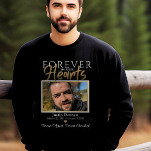 Sweatshirt Photo personnalisée Mémorial Élégant Célébration d
