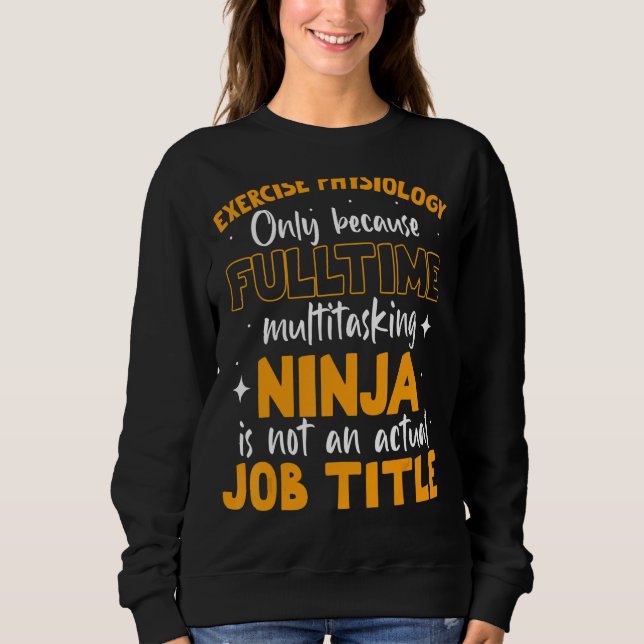 Sweatshirt Physiologie de l'exercice (Devant)