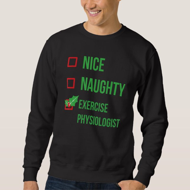 Sweatshirt Physiologiste de l'exercice Funny Pajama Noël (Devant)