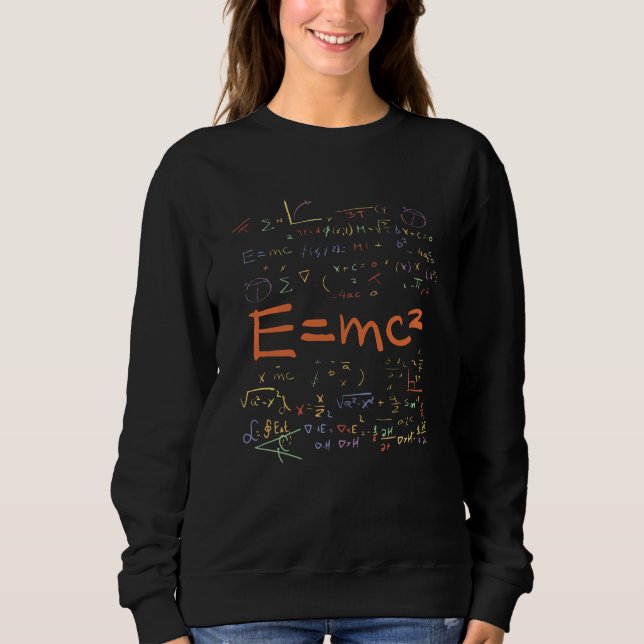Sweatshirt Physique et formules mathématiques EMC2 (Devant)