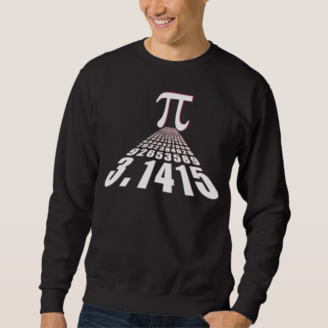Sweatshirt Pi, 3,141592653 (Devant)