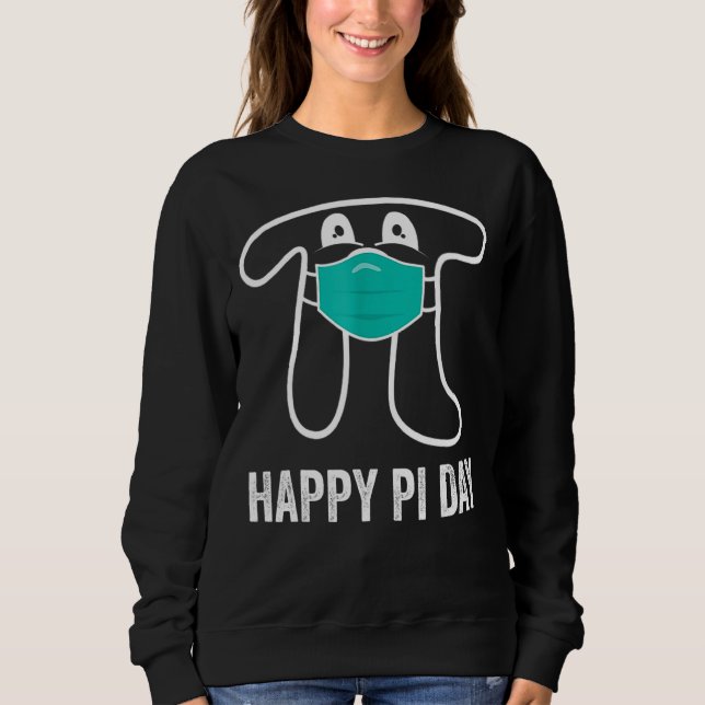 Sweatshirt Pi Day 2022 Pi Math Tee Visage Masque Drôle (Devant)