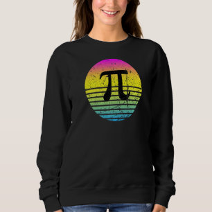Sweatshirt Pi Day Sunset 3 14 Mars 14 Math Enseignant Vintage