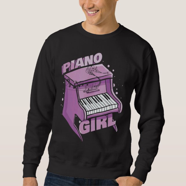 Sweatshirt Pianiste de musique Musique Piano clavier Piano Gi (Devant)
