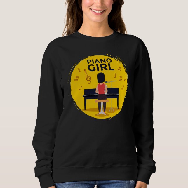 Sweatshirt Piano Girl (Devant)