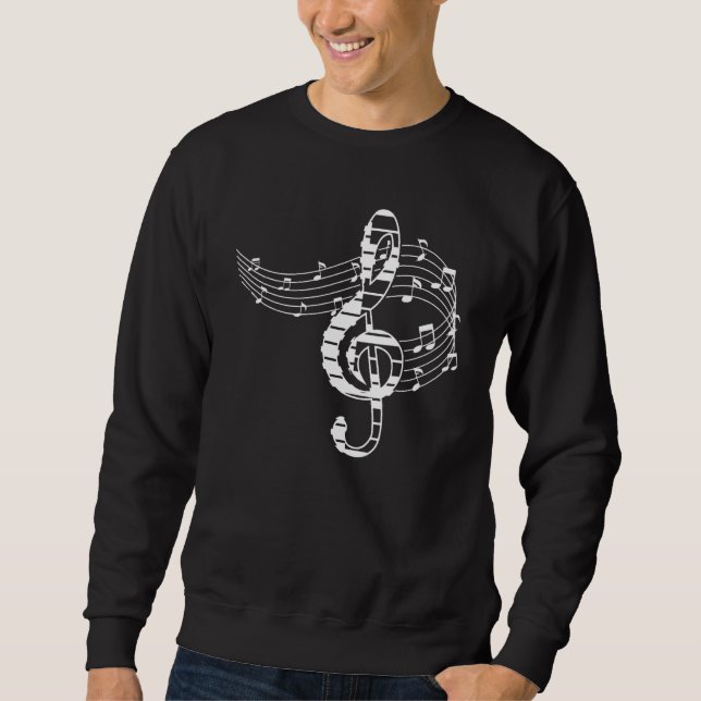 Sweatshirt Piano Musical Instrument Musician Istrumentalist P (Devant)