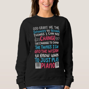 Sweatshirt Piano Musique Christian Jesus Pianiste Piano Playe