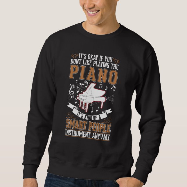 Sweatshirt Piano Pianist Piano Player (Devant)