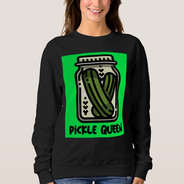Sweatshirt PICKLE QUEEN LADIES (Devant)