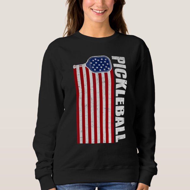 Sweatshirt Pickleball 4th Of July Men Women Paddle Sport Pick (Devant)
