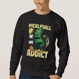 Sweatshirt Pickleball Addict Pickle Pickleball Player Boys Gi