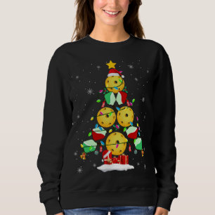 Sweatshirt Pickleball Arbre de Noël Père Noël Pickleball X-ma