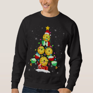 Sweatshirt Pickleball Arbre de Noël Père Noël Pickleball X-ma
