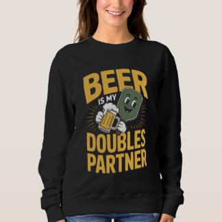 Sweatshirt Pickleball Beer Lover Paddle Sport Coach Picklebal