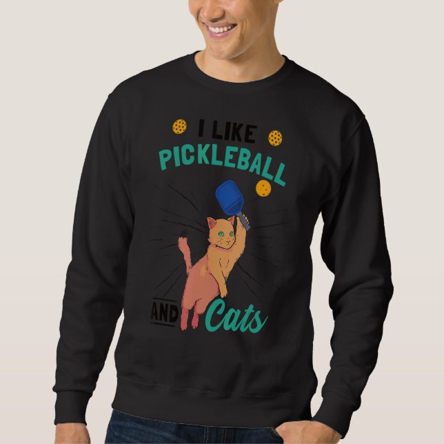 Sweatshirt Pickleball Cat (Devant)