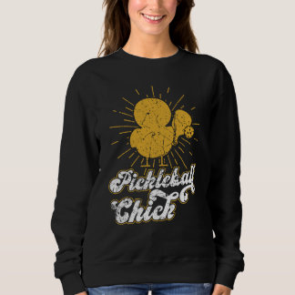 Sweatshirt Pickleball Chick Retro Vintage 7