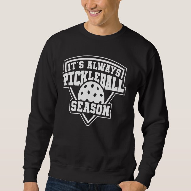 Sweatshirt Pickleball Cool pour hommes femmes Saison de pickl (Devant)
