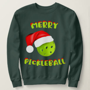 Sweatshirt Pickleball de Noël Pickleball de Santa Hat Joueur 