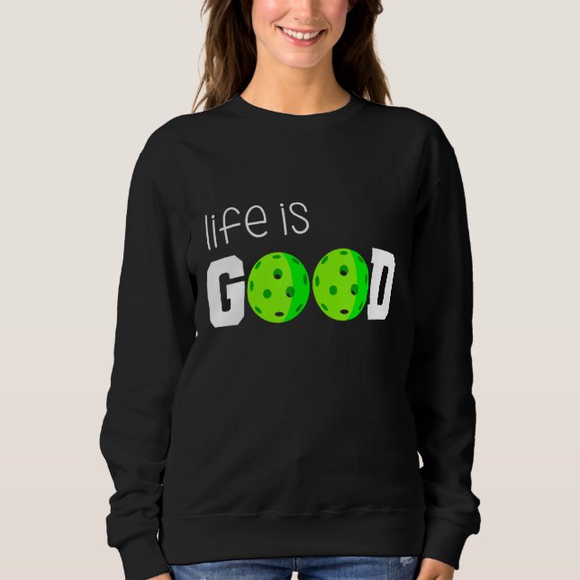 Sweatshirt Pickleball Dink Player Pickle Pickle Paddle Court (Devant)