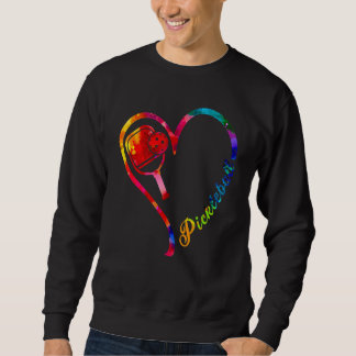 Sweatshirt Pickleball Heart I Love Pickleball Tie Dye For Man