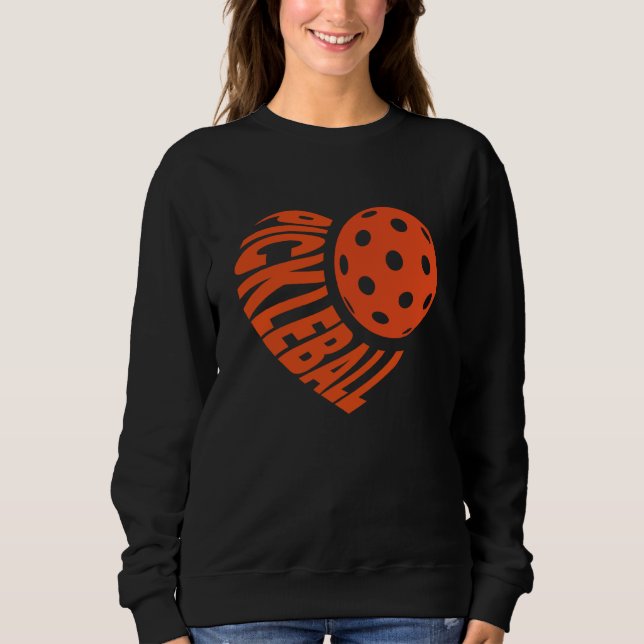 Sweatshirt Pickleball Love Heart Happy Valentineu2019s Day Me (Devant)