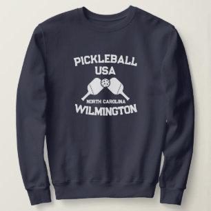 Sweatshirt Pickleball Paddle Ball Wilmington NC USA Custom