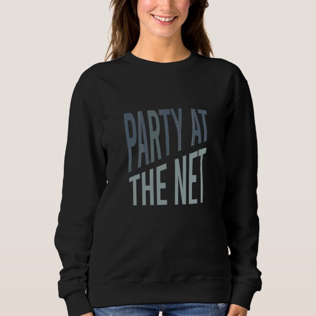 Sweatshirt Pickleball Pour Fête De Dinking Au Filet (Devant)