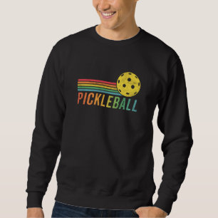 Sweatshirt Pickleball Retro Sunset Sport Jeu Pickleball Ball 