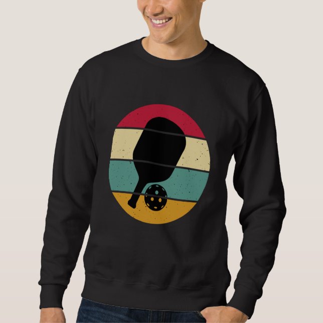 Sweatshirt Pickleball Retro Vintage 70's 80's  6 (Devant)