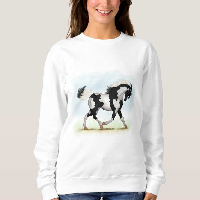 Sweatshirt Piebald Overo Pinto Horse (Devant)