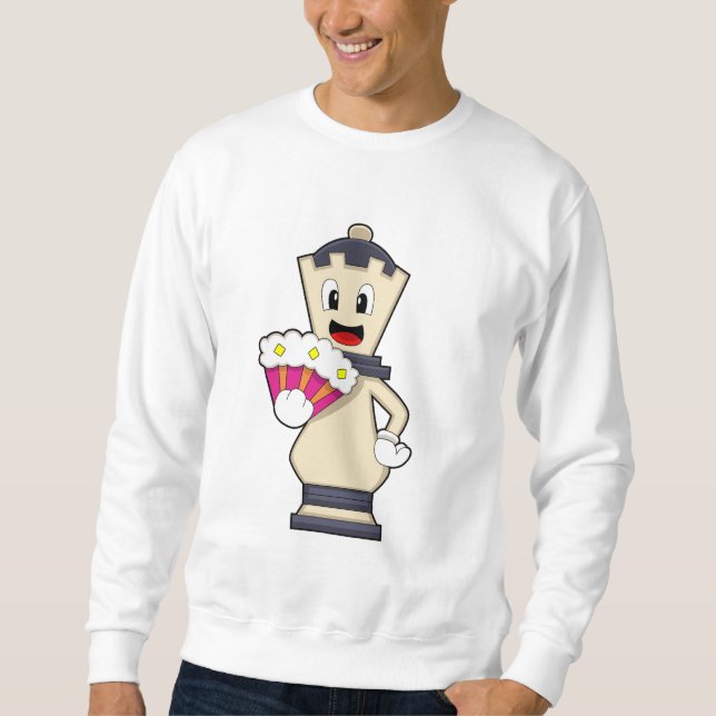 Sweatshirt Pièce de jeu d'échecs Reine à Chess.PNG (Devant)