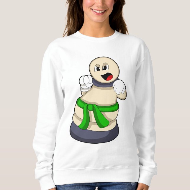 Sweatshirt Pièce d'échecs Pion aux échecs (Devant)