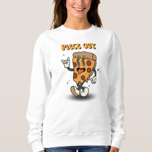 Sweatshirt Piece Out, Retro, drôle Thanksgiving (Devant)