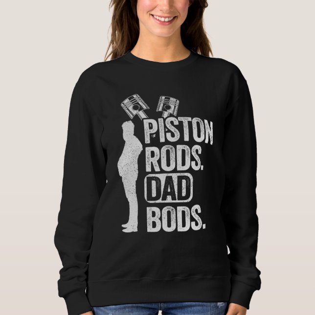 Sweatshirt Pièces De Voiture De Course Garage Mécanique Pisto (Devant)