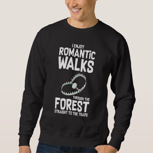 Sweatshirt Piégeage Animaux Chasseur de Coyote Piège Négocian (Devant)