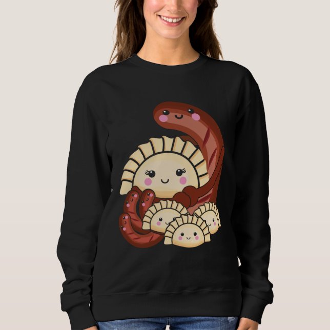 Sweatshirt Pierogi and Kielbasa Poland Traditional Food Pun P (Devant)